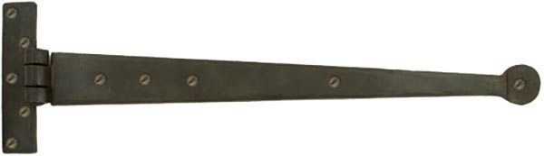Beeswax 18" Penny End T Hinge (pair)