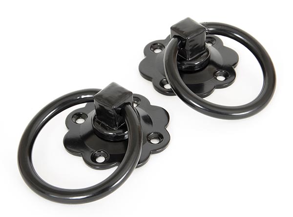 Black Ring Turn Handle Set