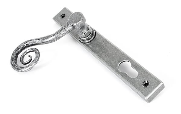 Pewter Monkeytail Slimline Lever Espag. Lock Set - RH