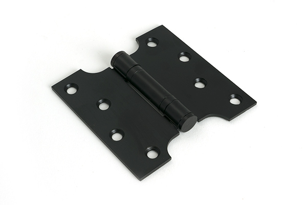 Black 4" x 2" x 4"  Parliament Hinge (pair) ss