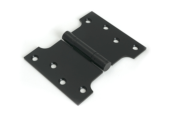Black 4" x 3" x 5" Parliament Hinge (pair) ss