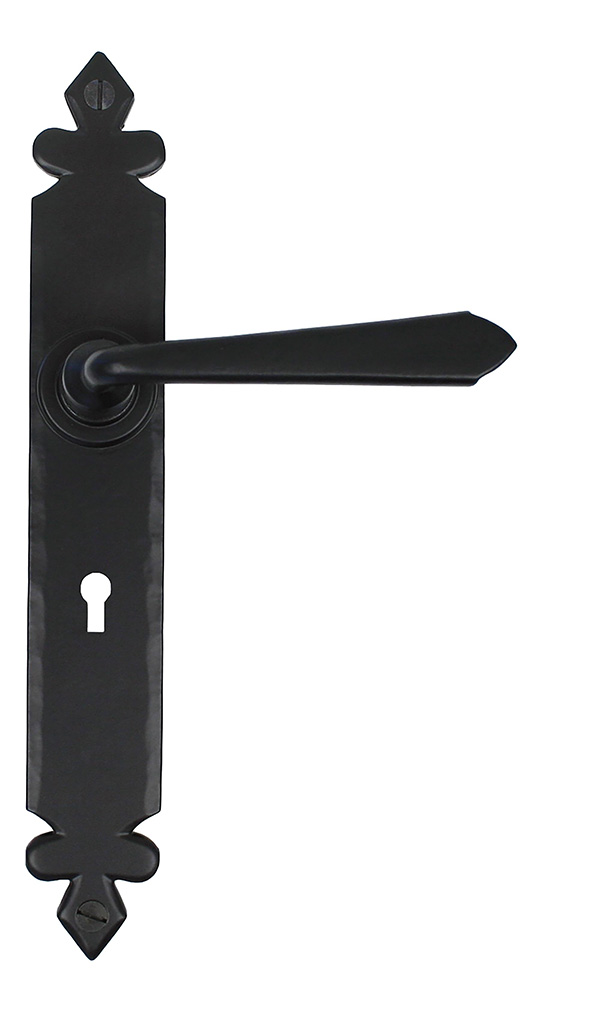 Black Cromwell Lever Lock Set