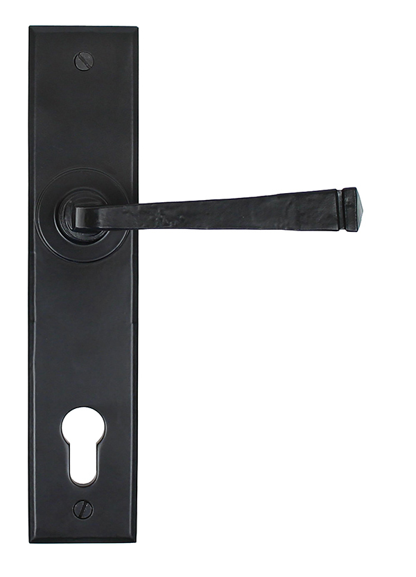 Black Avon Lever Espag. Lock Set