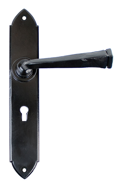 Black Gothic Lever Lock Set