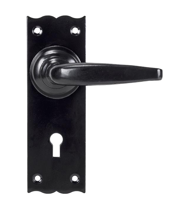 Black Oak Lever Lock Set