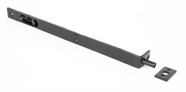 Black 12" Flush/Slide Door Bolt
