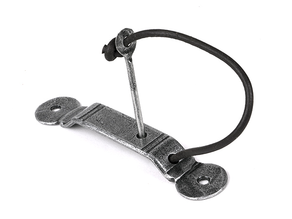 Pewter Locking Penny End Screw on Staple