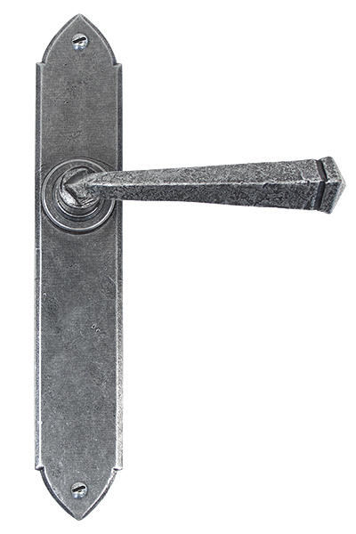 Pewter Gothic Lever Latch Set