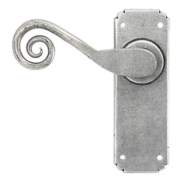 Pewter Monkeytail Lever Latch Set
