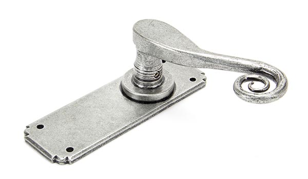 Pewter Monkeytail Lever Latch Set