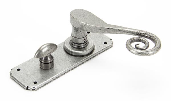 Pewter Monkeytail Lever Bathroom Set