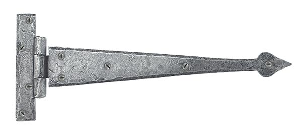 Pewter 12" Arrow Head T Hinge (pair)