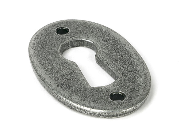 Pewter Oval Escutcheon