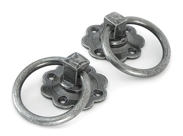 Pewter Ring Turn Handle Set