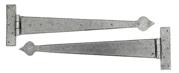 Pewter 22" Arrow Head T Hinge (pair)