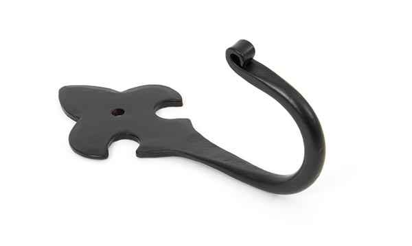 Black Fleur-De-Lys Coat Hook