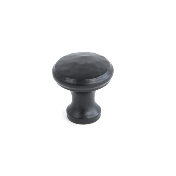 Black Hammered Cabinet Knob - Small