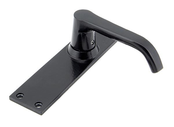 Black Deluxe Lever Latch Set