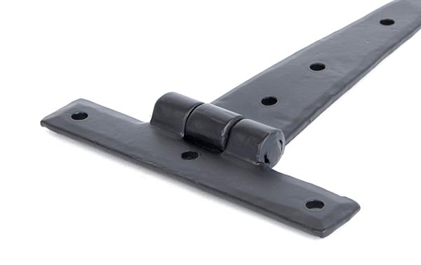 Black 6" Penny End T Hinge (pair)