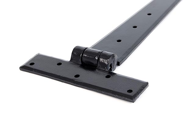 Black 15" Penny End T Hinge (pair)