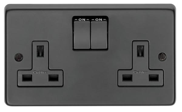 MB Double 13 Amp Switched Socket