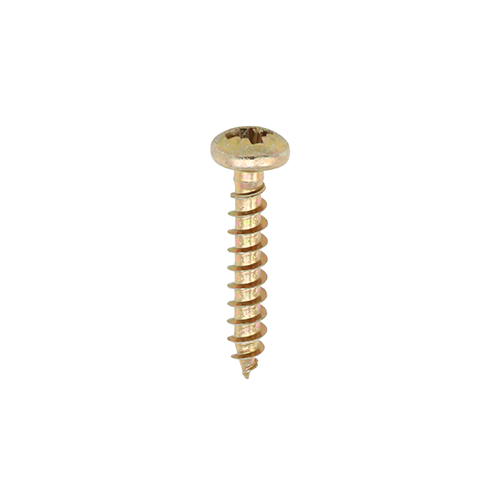 Classic Multi-Purpose Screws - PZ - Pan Head - Yellow - 3.5x12