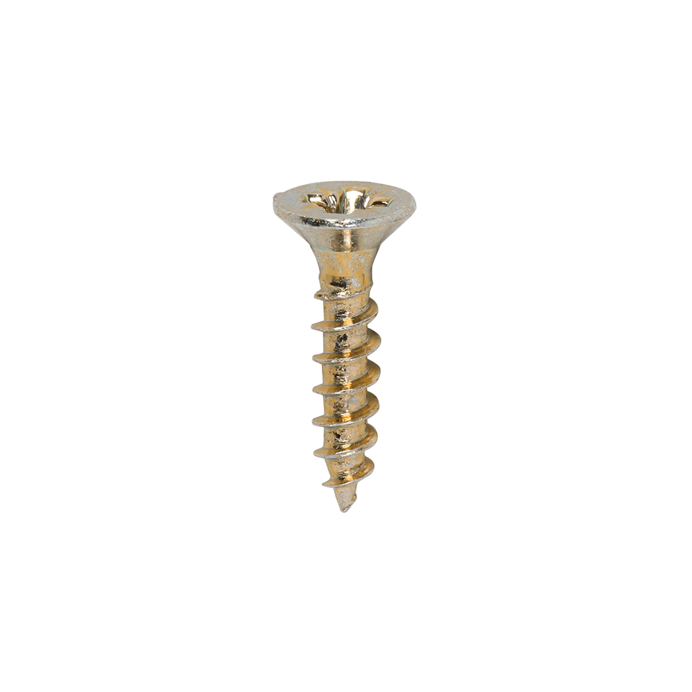 Classic Multi-Purpose Screws - PZ - Double Countersunk - Yellow - 3.5x16