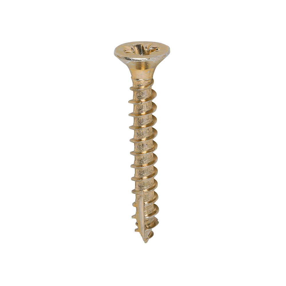 Classic Multi-Purpose Screws - PZ - Double Countersunk - Yellow - 3.5x25