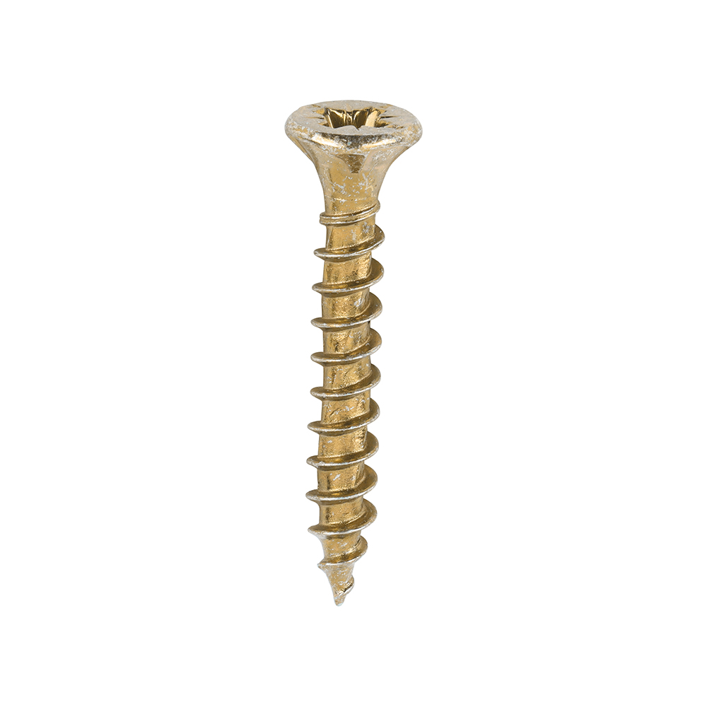 Velocity Premium Multi-Use Screws - PZ - Double Countersunk - Yellow - 3.5x25