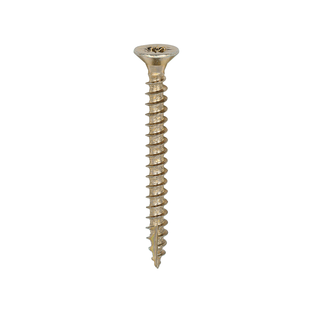 Classic Multi-Purpose Screws - PZ - Double Countersunk - Yellow - 3.5x35
