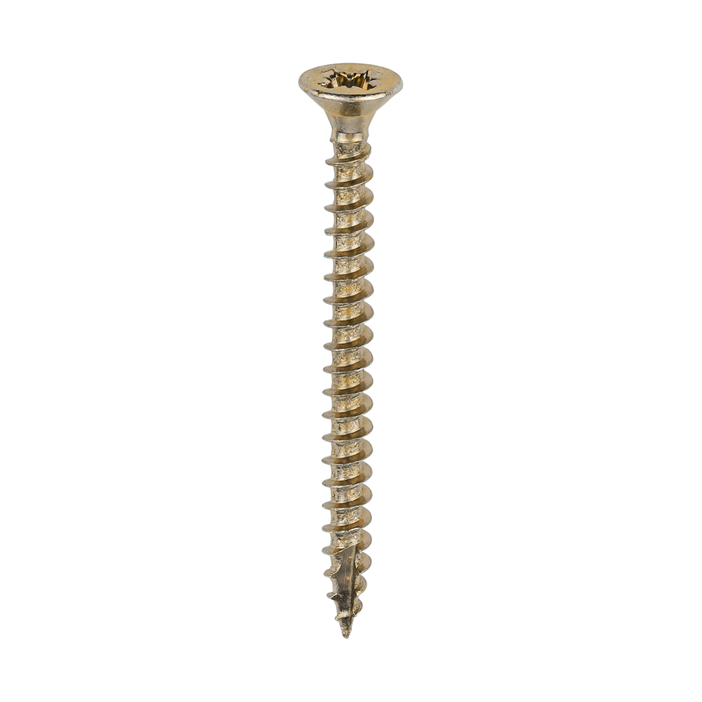 Classic Multi-Purpose Screws - PZ - Double Countersunk - Yellow - 3.5x40