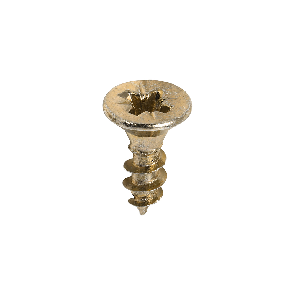 Classic Multi-Purpose Screws - PZ - Double Countersunk - Yellow - 4.0x12