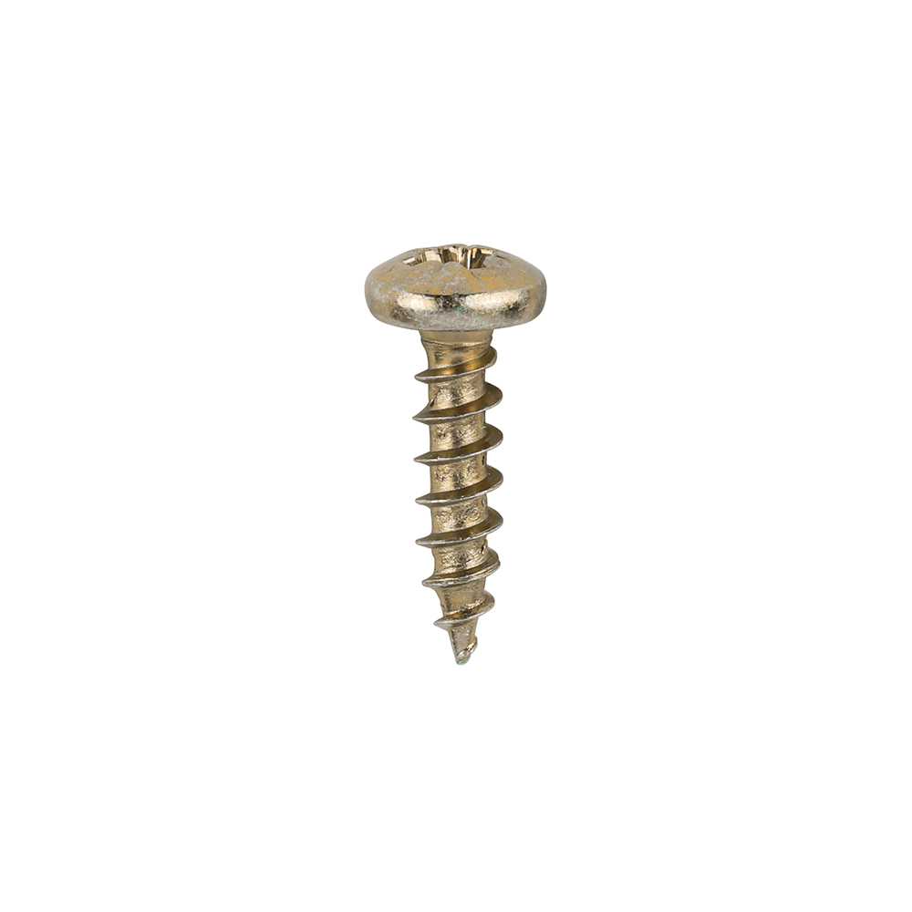 Classic Multi-Purpose Screws - PZ - Pan Head - Yellow - 4.0x16