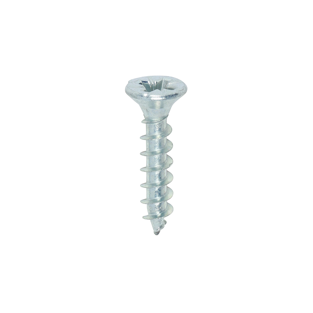 Solo Chipboard & Woodscrews - PZ - Double Countersunk - Zinc - 4.0x20