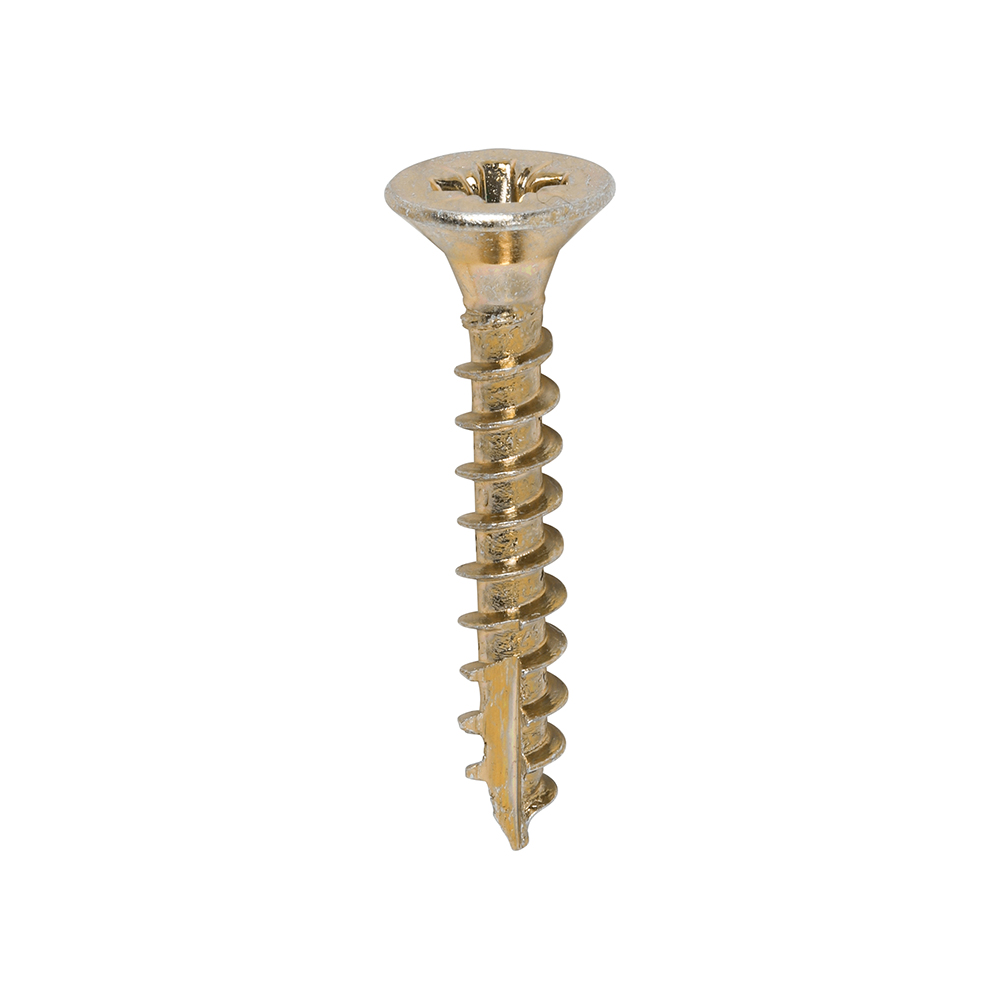 Classic Multi-Purpose Screws - PZ - Double Countersunk - Yellow - 4.0x25