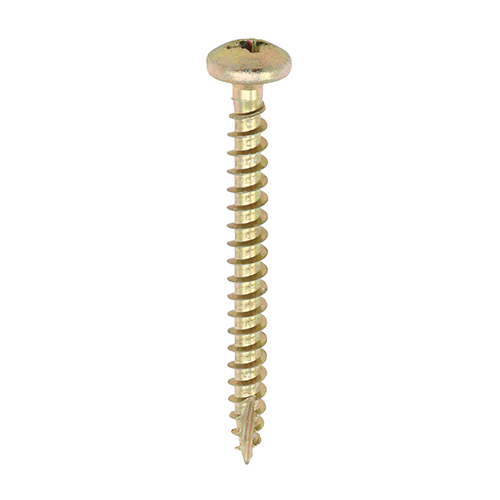 Classic Multi-Purpose Screws - PZ - Pan Head - Yellow - 4.0x30