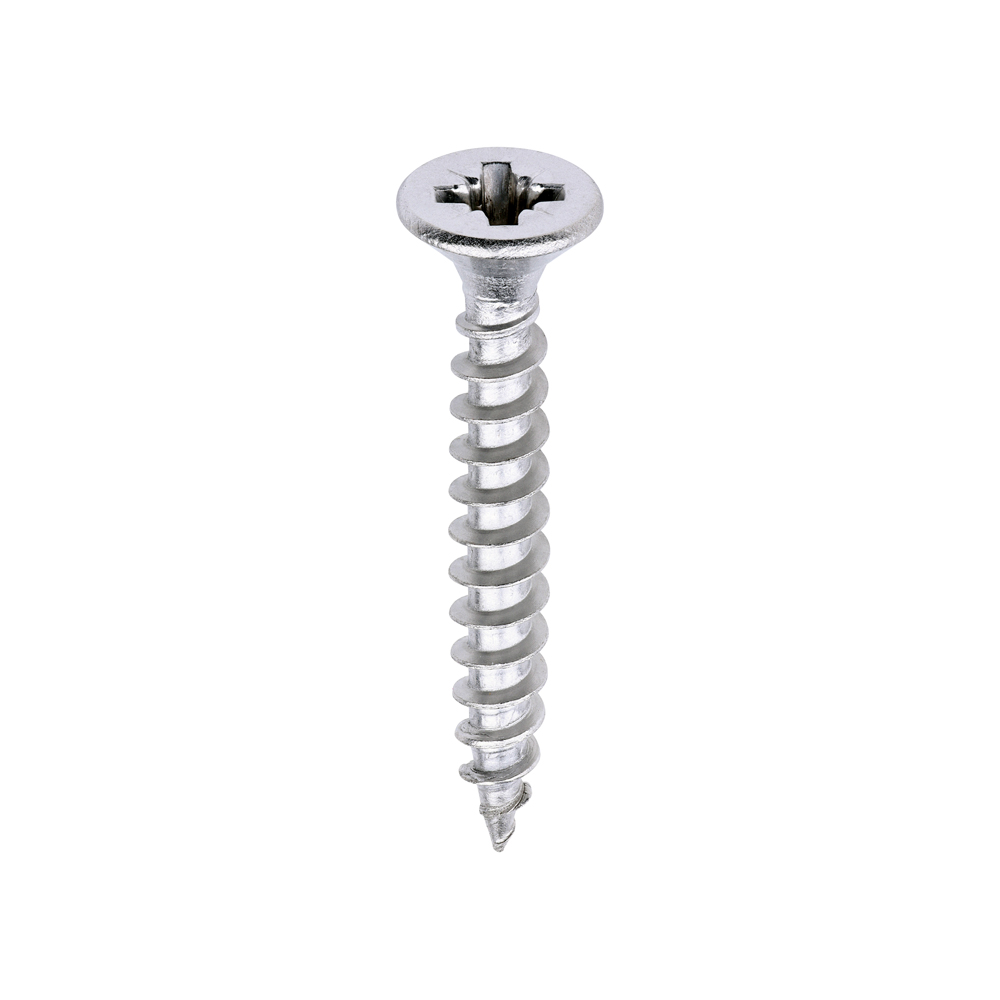 Classic Multi-Purpose Screws - PZ - Double Countersunk - A2 Stainless Steel - 4.0x30