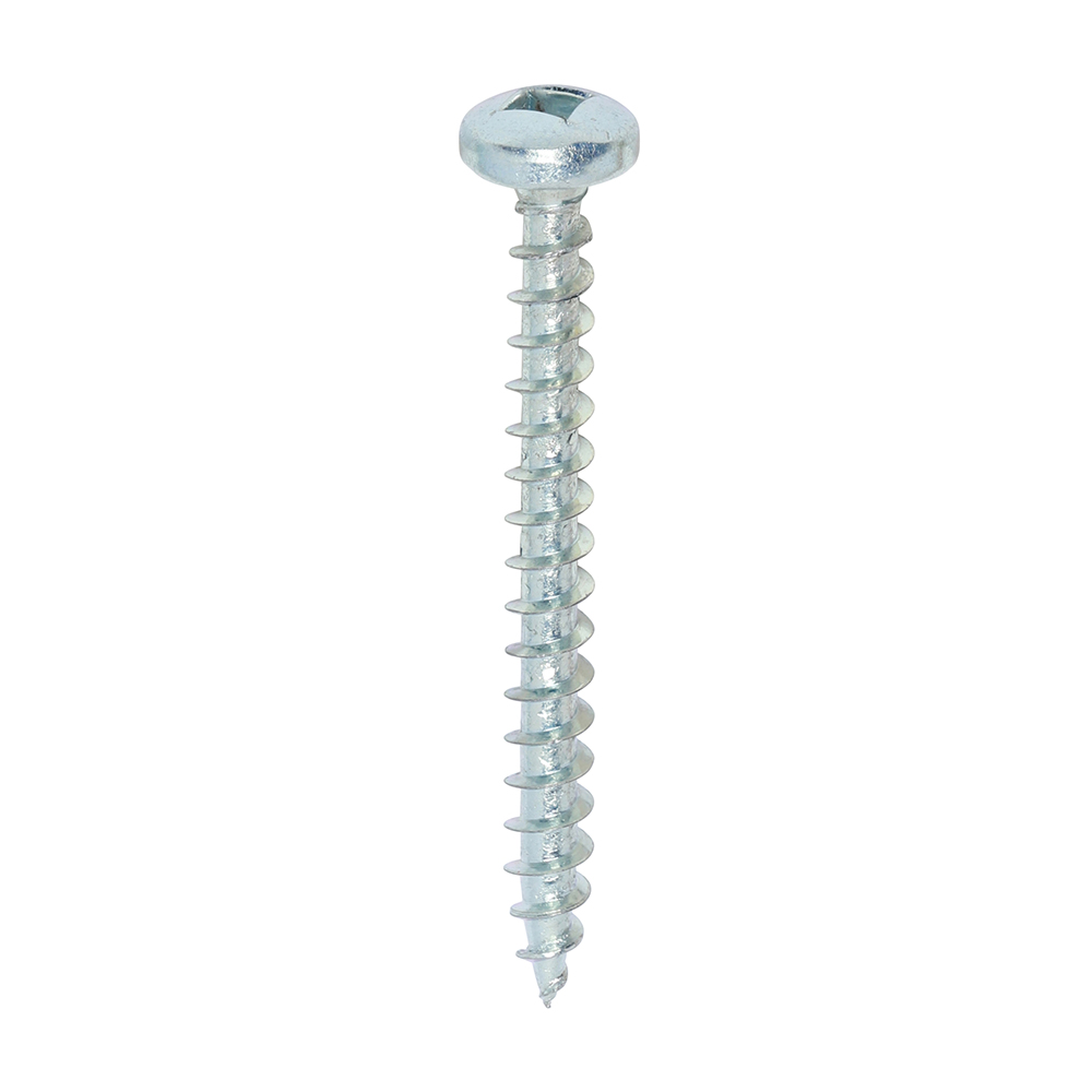 Solo Chipboard & Woodscrews - SQ - Pan - Zinc - 4.0x40