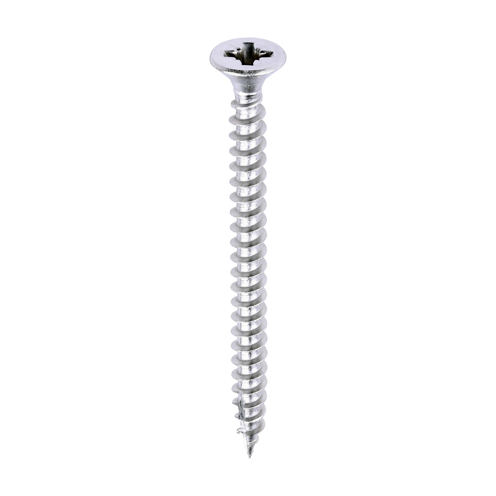 Classic Multi-Purpose Screws - PZ - Double Countersunk - A2 Stainless Steel - 4.0x50