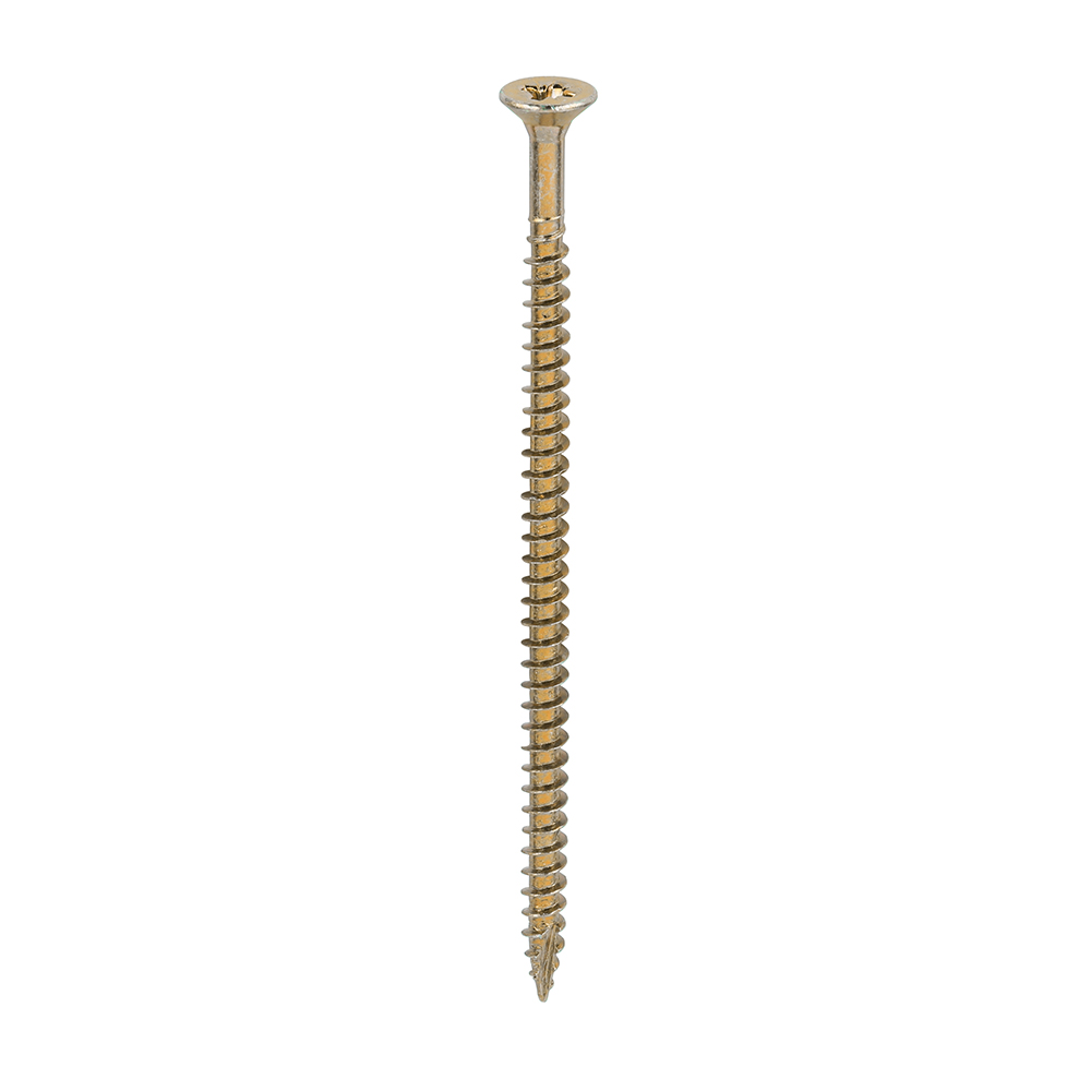 Classic Multi-Purpose Screws - PZ - Double Countersunk - Yellow - 4.0x80