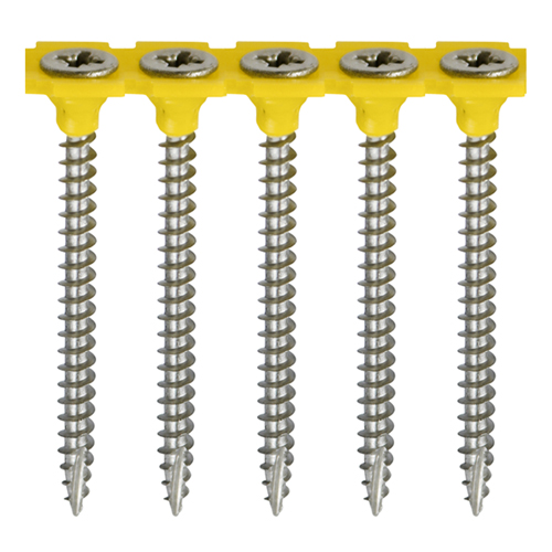 Collated Classic Multi-Purpose Screws - PZ - Double Countersunk - A2 Stainless Steel - 4.0x40