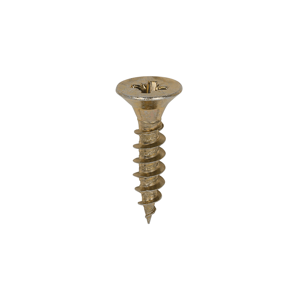 Classic Multi-Purpose Screws - PZ - Double Countersunk - Yellow - 4.5x20