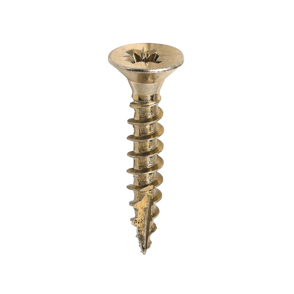 Classic Multi-Purpose Screws - PZ - Double Countersunk - Yellow - 4.5x25