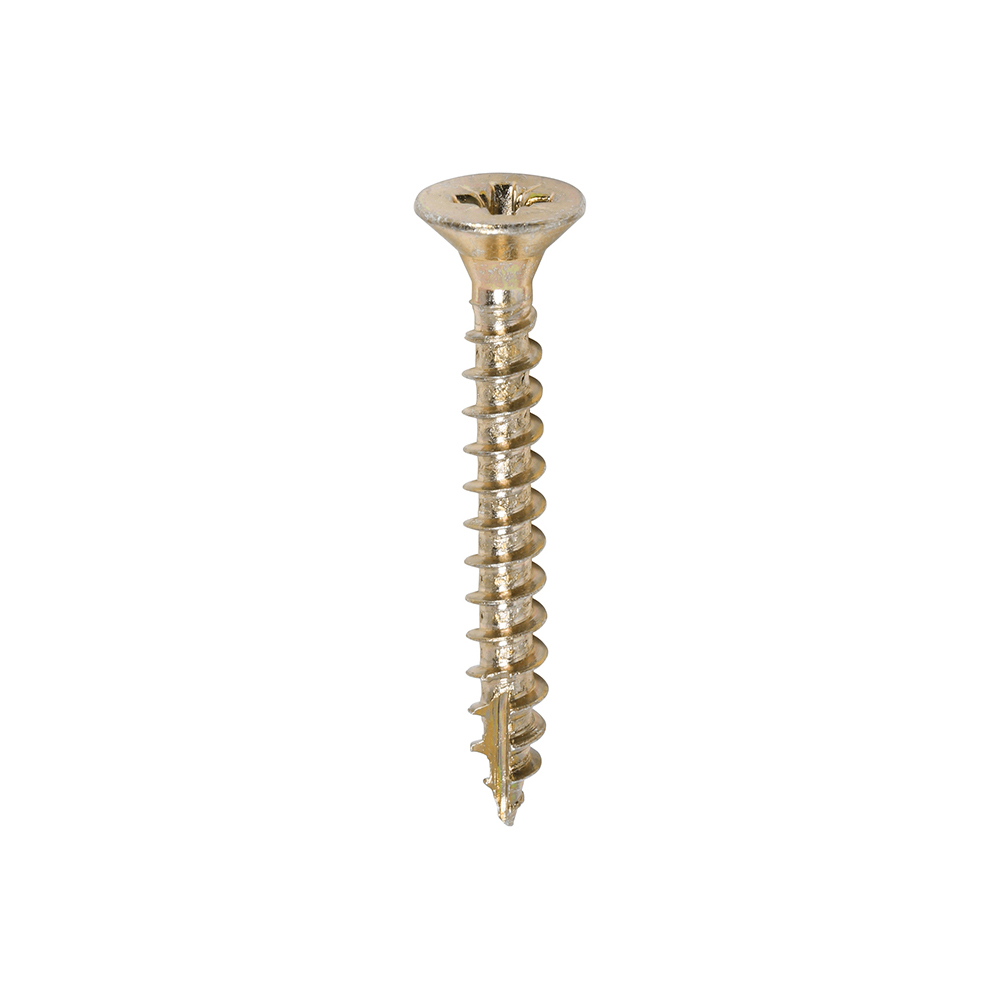 Classic Multi-Purpose Screws - PZ - Double Countersunk - Yellow - 4.5x35
