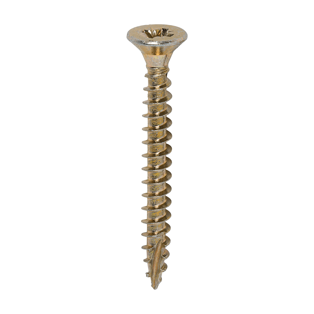 Classic Multi-Purpose Screws - PZ - Double Countersunk - Yellow - 4.5x40