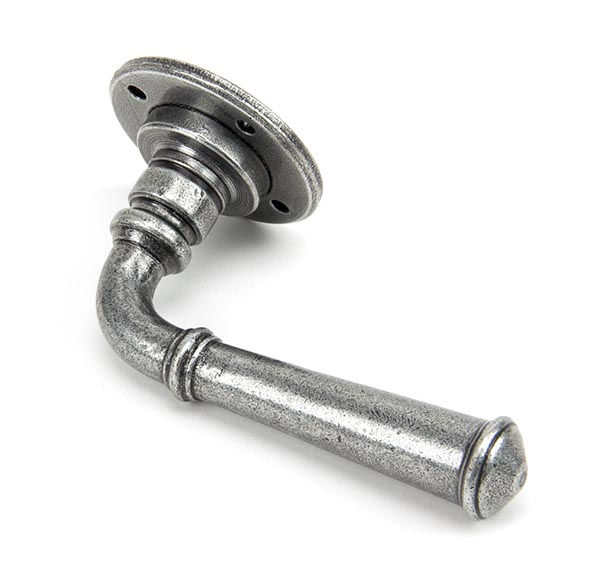 Pewter Regency Lever on Rose Set