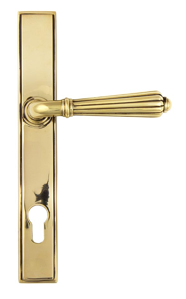 Aged Brass Hinton Slimline Lever Espag. Lock Set