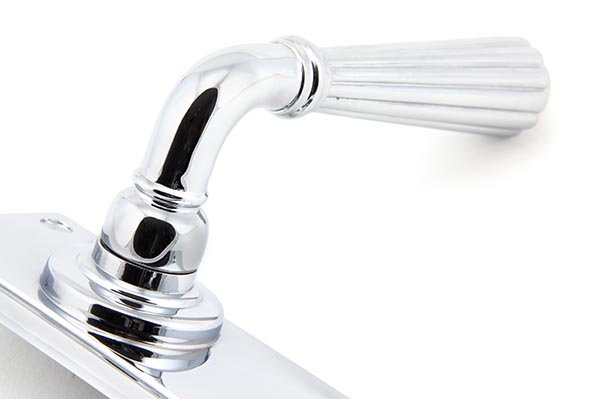 Polished Chrome Hinton Lever Lock Set