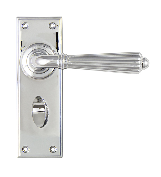 Polished Chrome Hinton Lever Bathroom Set