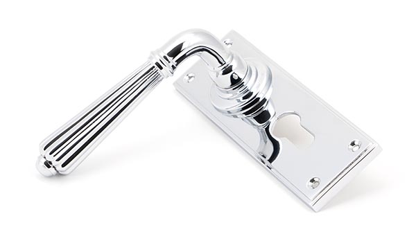 Polished Chrome Hinton Lever Euro Lock Set